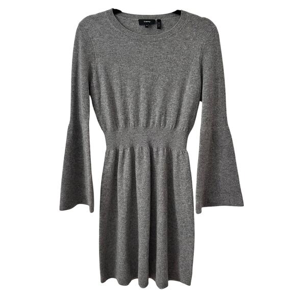Theory Grey Sleeveless Sweater Dress Grey Size Medium EUC - Picture 1 of 6